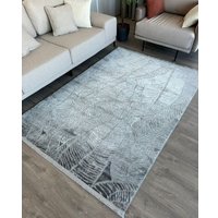 Ковер для жилой комнаты Radjab Carpet Марсель NP 425 Прямоугольник 11607RK (3x5, Grey)