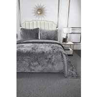 Набор текстиля для спальни Sofi De MarkO Патрисия 240x260 Пок-П-240x260с1 (серый 1)