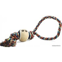 Игрушка для собак Triol Веревка с петлей 2 узла и мяч 0141XJ 45 см