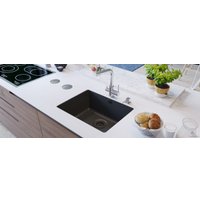 Кухонная мойка Aquasanita Arca SQA102W (черный 601)