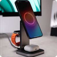 Беспроводное зарядное Satechi 3-in-1 Foldable Qi2 Wireless Charging Stand