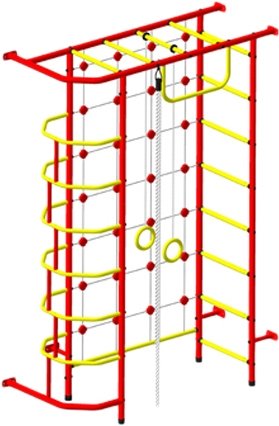 

Детский спортивный комплекс Пионер 9М (красный/желтый)