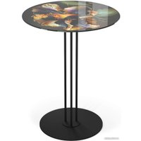 Журнальный столик Sheffilton SHT-CT55/H43 (ночной цветок/черный муар)