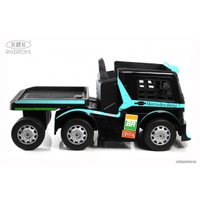 Электромобиль RiverToys Mercedes-Benz Axor с прицепом H777HH (голубой)