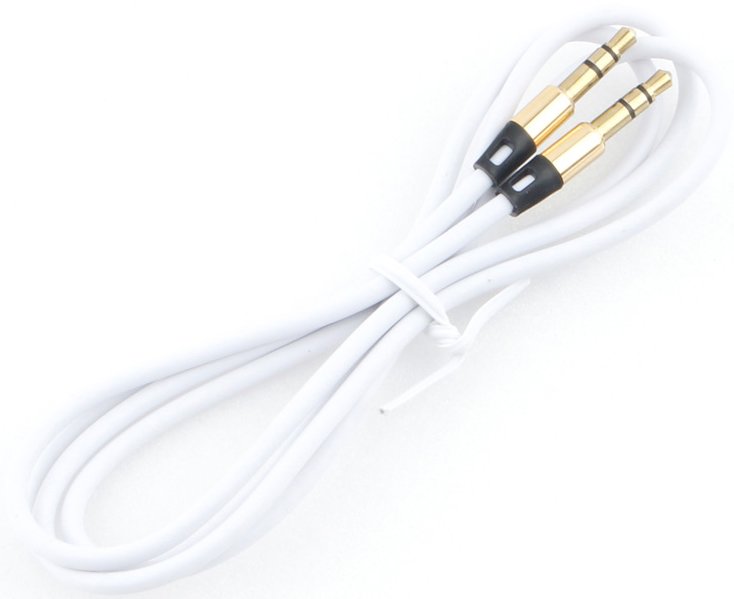 

Кабель Cablexpert CCAB-01-35MM-1MW 3.5 мм - 3.5 мм (1 м, белый)