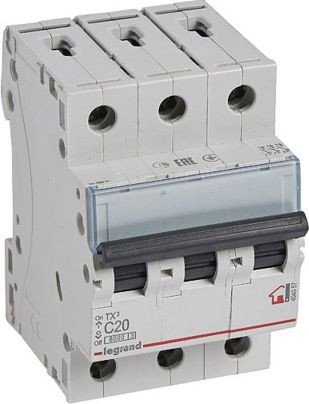 

Выключатель автоматический Legrand ТХ3 С20А 3П 6000 404057