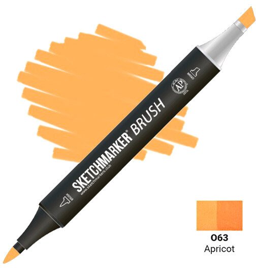 

Маркер художественный Sketchmarker Brush Двусторонний O63 SMB-O63 (абрикос)