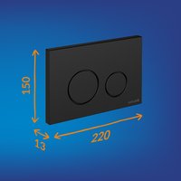 Инсталляция для унитаза Cersanit Aqua Prime М 50 68179 с кнопкой Twins 63525 (кнопка черный матовый)