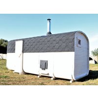 Бочка КомфортПром С печным узлом, предбанником и помывочной 103313569 (5м)