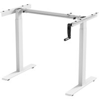 Стол ErgoSmart Manual Desk Compact FR 1200х650х25 мм (ЛДСП дуб натуральный/белый)