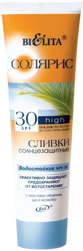 

Сливки солнцезащитные Belita Сливки солнцезащитные SPF 30 с маслом облепихи 100 мл