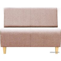 Диван Brioli РудиД двухместный (рогожка, J11 розовый)
