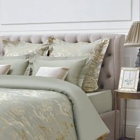 Евро комплект постельного белья Экотекс Элитный комплект Тюильри (евро, нав. 70х70 и 50х70)