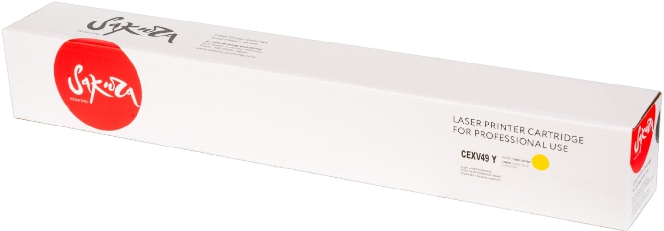 

Картридж Sakura Printing SACEXV49Y (аналог Canon C-EXV49)