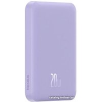Внешний аккумулятор Baseus Magnetic Mini Wireless Fast Charge Power Bank 20W 5000mAh (фиолетовый) в Гродно
