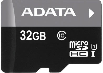 

Карта памяти ADATA Premier microSDHC UHS-I Class 10 32GB (AUSDH32GUICL10-R)