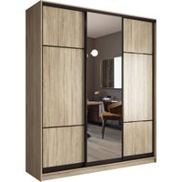 Шкаф-купе Евва АЭП ШК.3.03 176 SSG.02 (дуб сонома/дуб сонома/венге глянец)