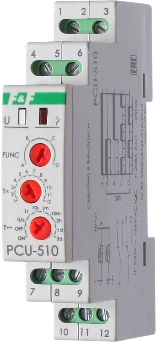 

Реле времени Евроавтоматика F&F PCU-510 EA02.001.009