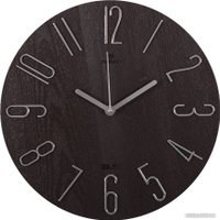 Настенные часы Рубин Классика 3010-004 (коричневый/серебристый)