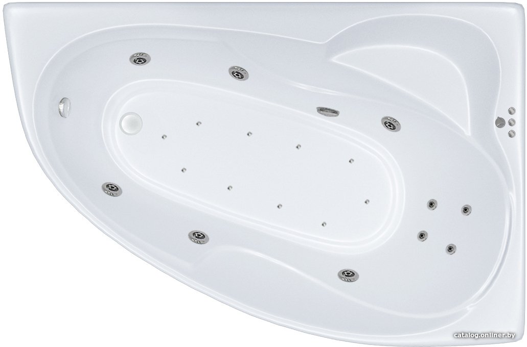 Ванна Triton Николь гидромассажная 160x100R Люкс
