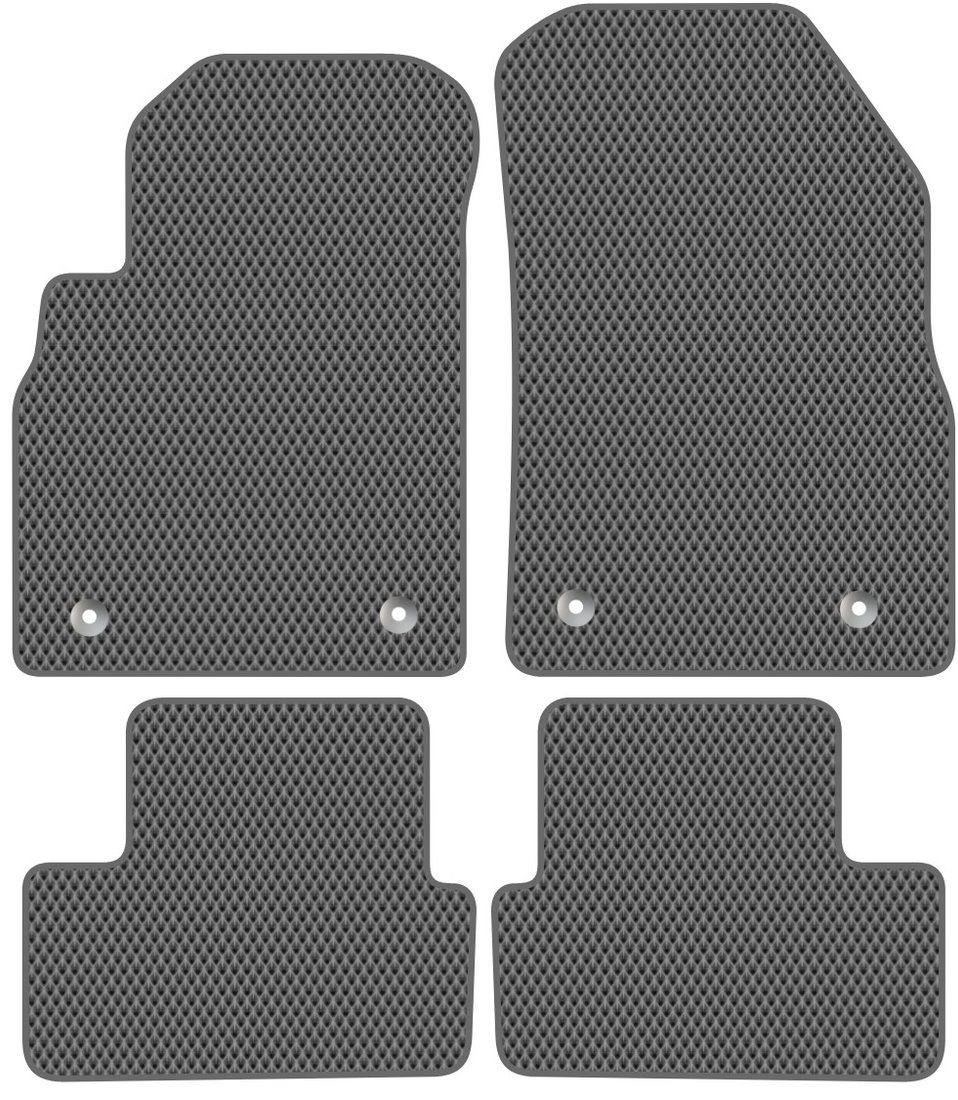 

Комплект ковриков для авто Alicosta Opel Astra IV (хэтчбек 5 дв / J) 2009 - 2015 (серый, ромб)