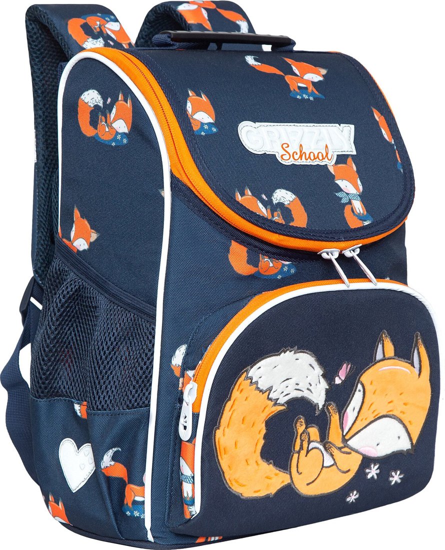 

Школьный рюкзак Grizzly RAm-284-12 (лисички)