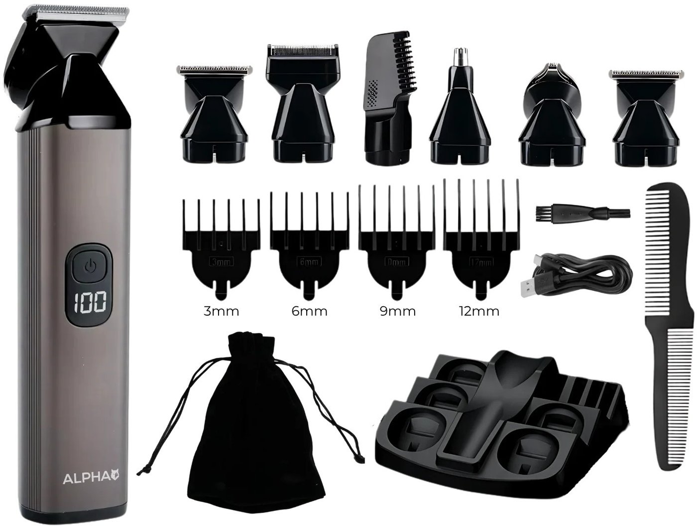 

Триммер для бороды и усов Alpha ABS-07