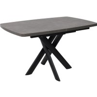 Кухонный стол Мамадома Leonel-130 раздвижной 130-165х85 (дымчатая керамика/черный) в Гомеле