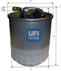

Топливный фильтр UFI 2410700