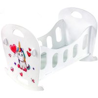 Аксессуары для кукольного домика Woody Кроватка. Алиса Единорог с сердцем 03939