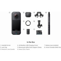 Экшен-камера Insta360 X4 Air Motorcycle Ultimate Multiview Bundle (черный)
