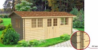 Садовый домик Vi Lario Oak 6х3-44 (с полом)