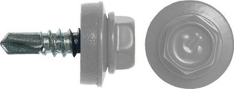 Саморез Admiral Кровельный 4.8x35 RAL 7004 (200шт, серый)