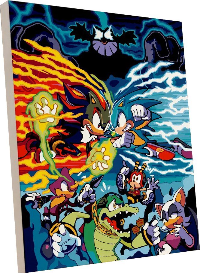 

Картина по номерам PaintLine Соник против Шэдоу PL-00339