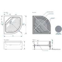Душевая кабина Метакам Classic V3 80 KSP_007824 (прозрачное стекло)