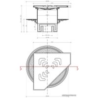 Трап/канал Pestan Confluo Standard Vertical Angle Gold