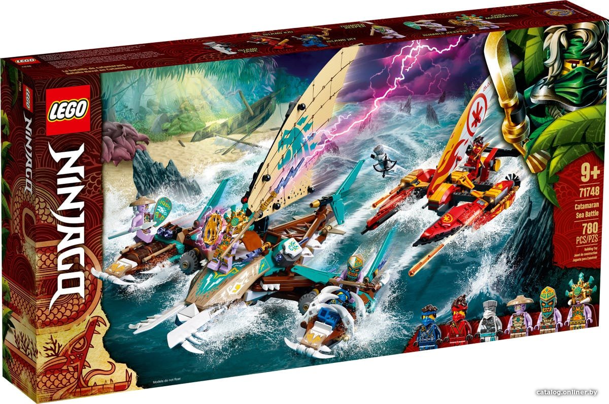 Конструктор LEGO Ninjago 71748 Морская битва на катамаране