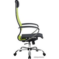 Офисное кресло Metta SU-1-BK Комплект 4, Ch ов/сечен (резиновые ролики, лайм)