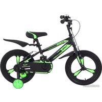 Детский велосипед Rant Eclipse 16 (черный/зеленый)