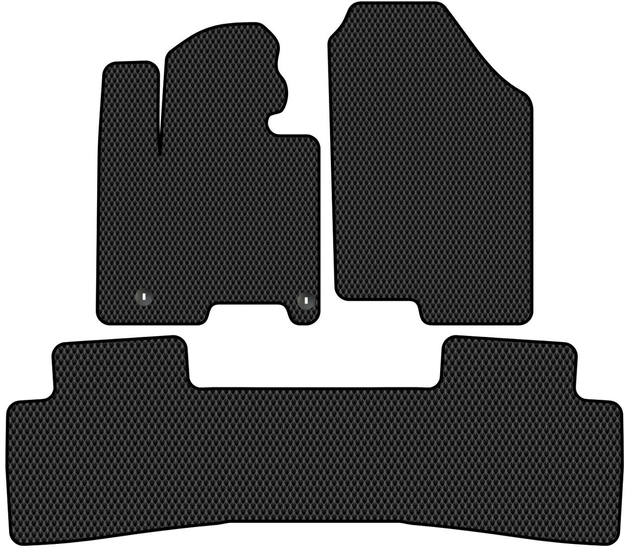 

Комплект ковриков для авто Alicosta Hyundai Tucson IV (suv / NX4) 2020 - Н.В. задний цельный (черный, ромб)