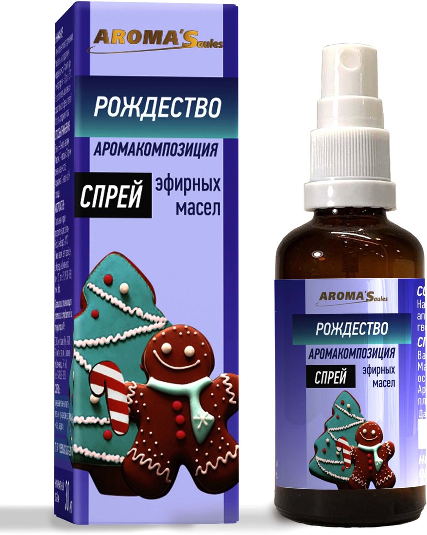 

Aroma Saules Смесь эфирных масел Рождество Спрей 30 мл