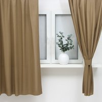 Комплект штор Этель ECO 9631119 (130x180, 2шт, оливковый)