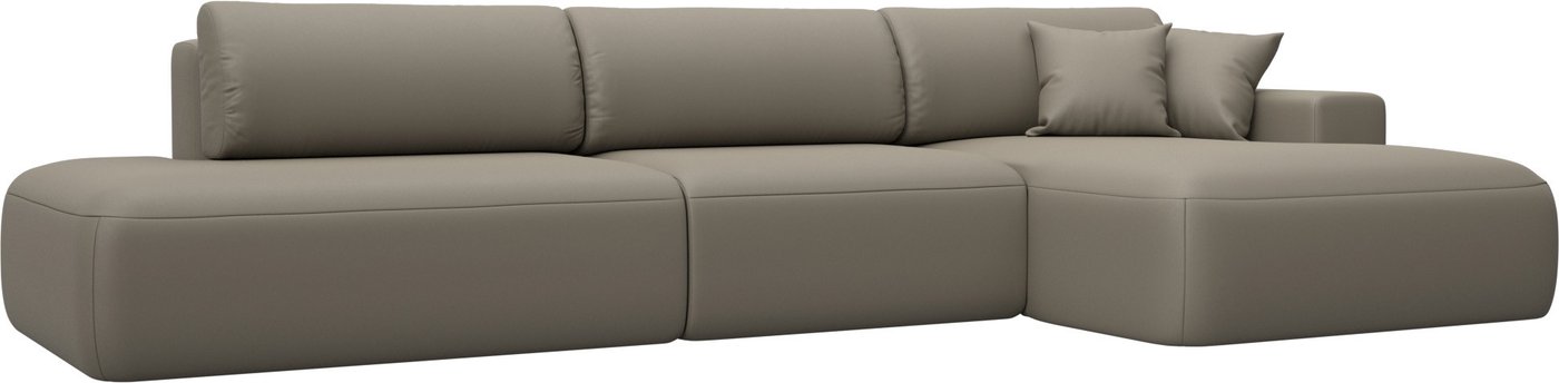 

Угловой диван Лига диванов Лига-036 НПБ Модерн Лонг правый 127749 (экокожа Grifon 04 бежевый)