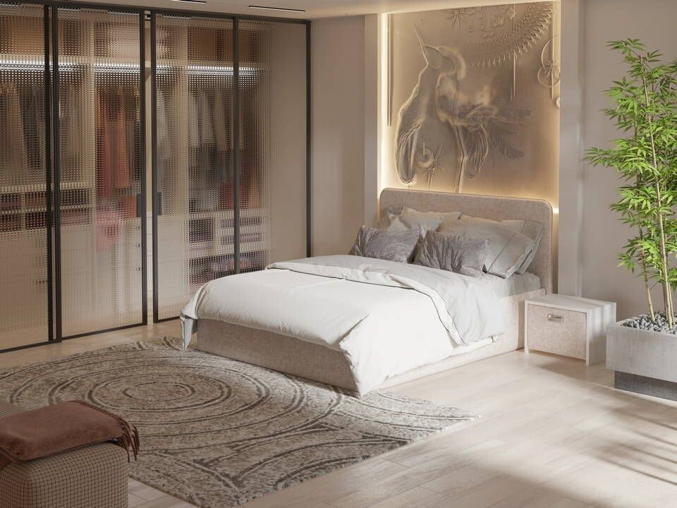 

Кровать PROxSON Mia с ПМ Levis 14 140x200 (бежевый)