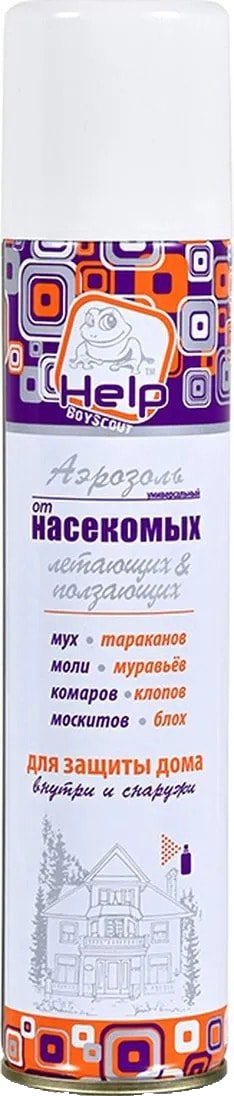 

Аэрозоль против насекомых Help Инсектицидный универсальный 180 мл