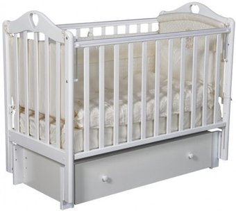 Классическая детская кроватка Ray Grace 3 (белый)