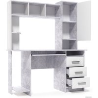 Стол SV-Мебель №6 ФР-00003210 101922 (цемент светлый/белый)