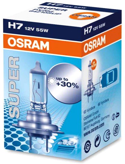 

Галогенная лампа Osram H7 Super 1шт [64210SUP]