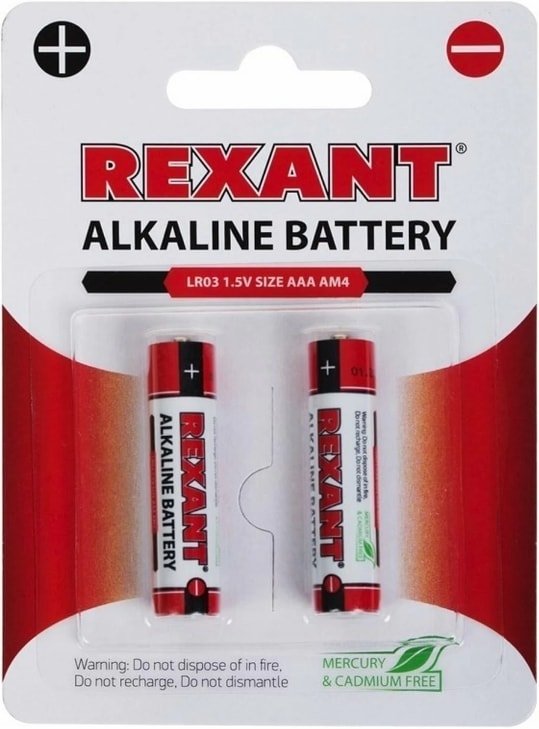 

Батарейка Rexant AAA/LR03 2шт 30-1052