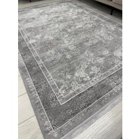 Ковер для жилой комнаты Radjab Carpet Афина Прямоугольник 9008A 12788RK (1.6x2.3, Grey/Cream)